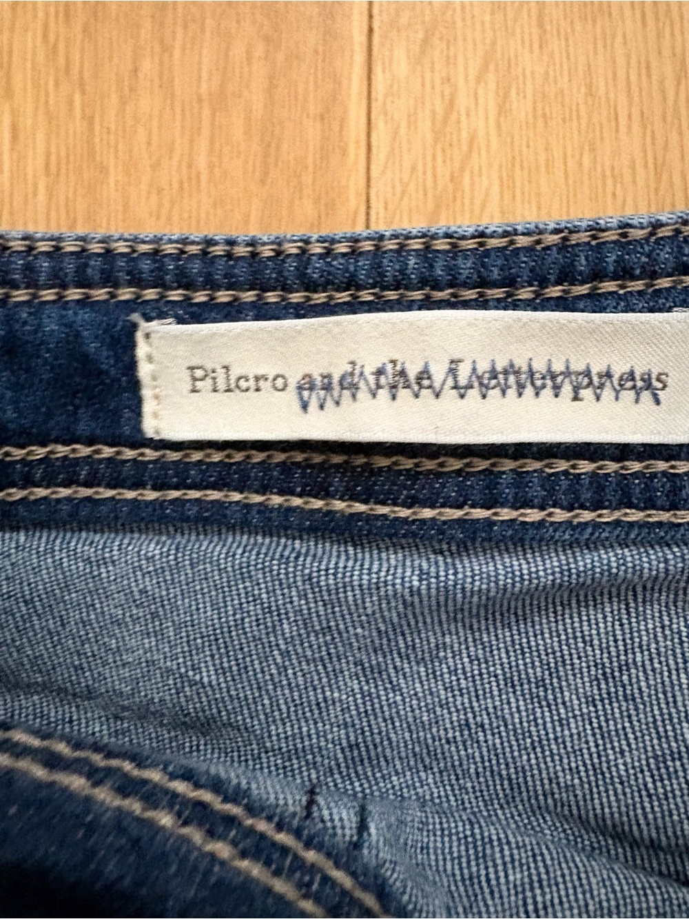 Pilcro Anthropologie Pocket High-Rise Flare Jeans 27 Zipper Retro Vintage Boho - Picture 6 of 12